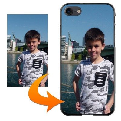 iPhone 4/4S - Coque personnalisable - Contour Souple Noir