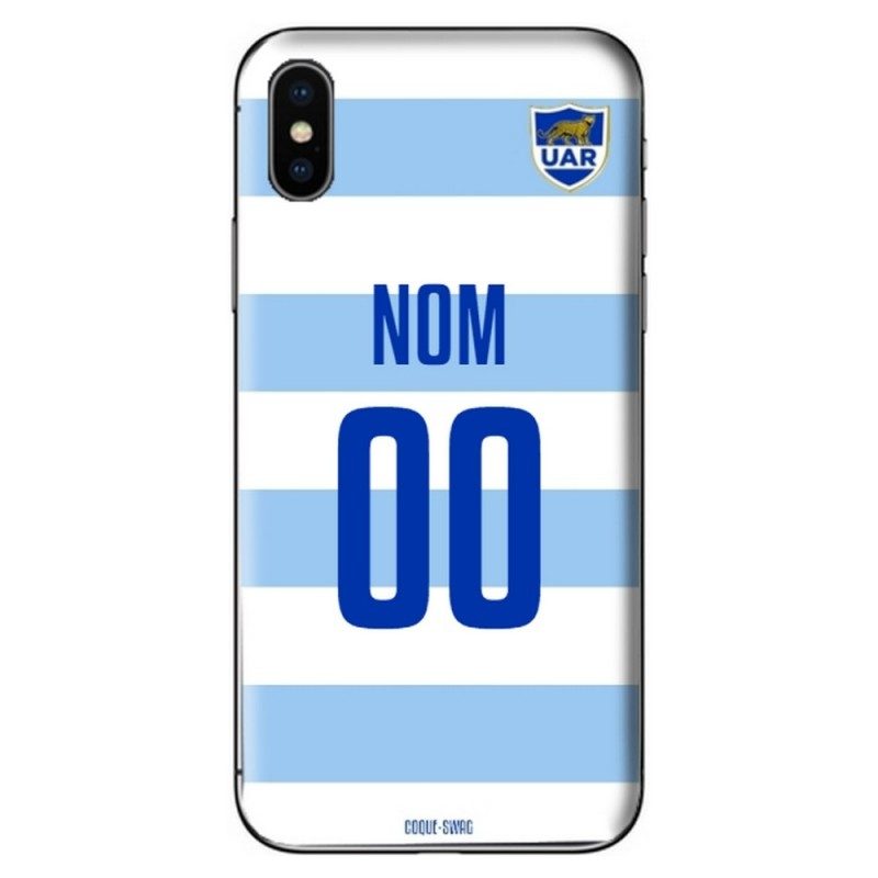COQUE MAILLOT RUGBY - ARGENTINE DOMICILE 2019 - PERSONNALISABLE