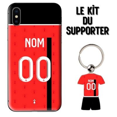 Kit supporter Football Rennes Domicile 2022 2023 Coque et Porte clés